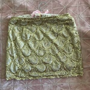 Tobi Sequin Skirt
